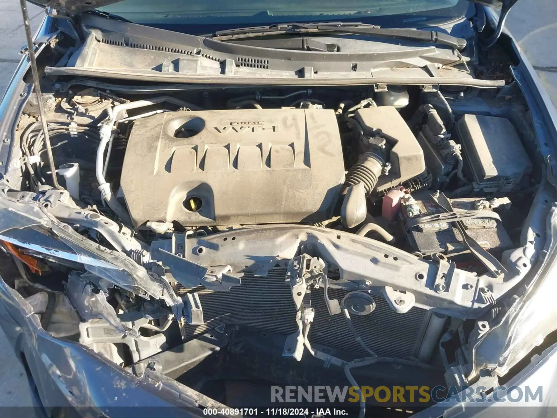 10 fotografías del automóvil dañado 5YFBURHE7KP899031 TOYOTA COROLLA 2019