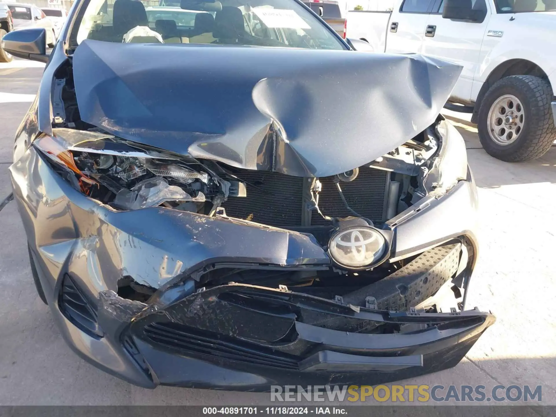 6 fotografías del automóvil dañado 5YFBURHE7KP899031 TOYOTA COROLLA 2019