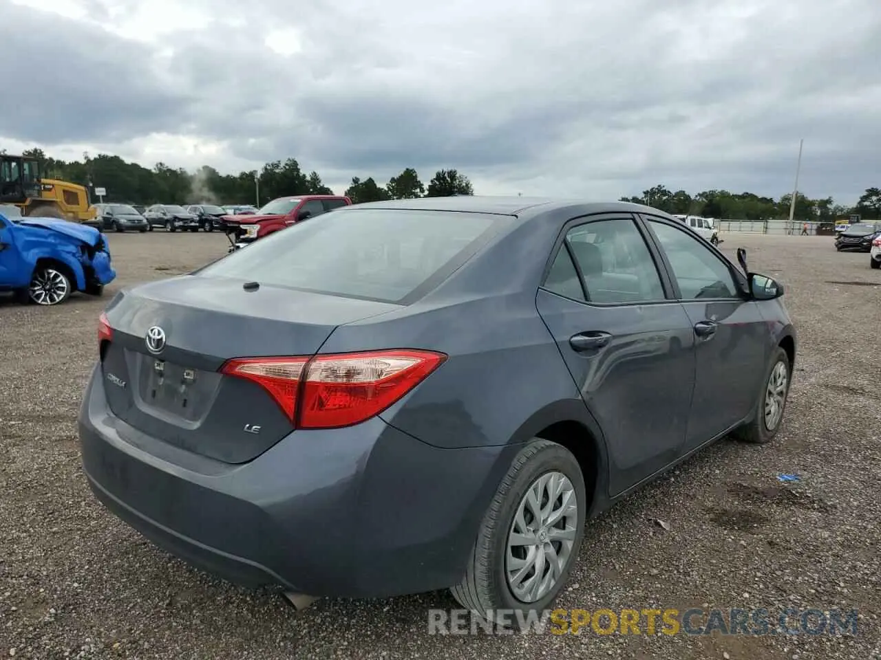 4 fotografías del automóvil dañado 5YFBURHE7KP902803 TOYOTA COROLLA 2019
