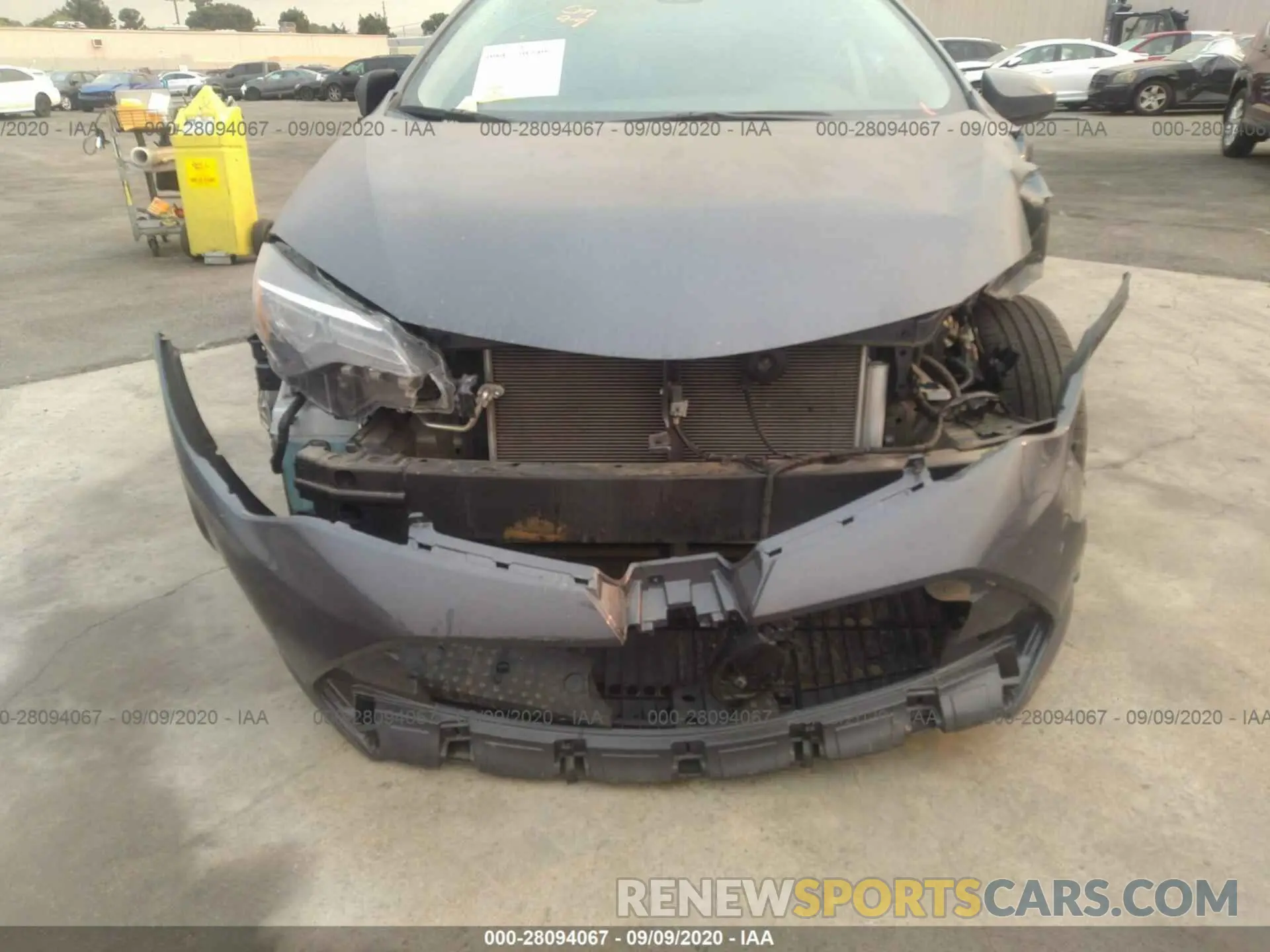 6 fotografías del automóvil dañado 5YFBURHE7KP910206 TOYOTA COROLLA 2019