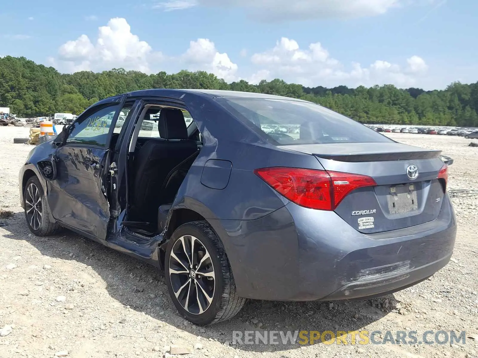 3 fotografías del automóvil dañado 5YFBURHE7KP911730 TOYOTA COROLLA 2019
