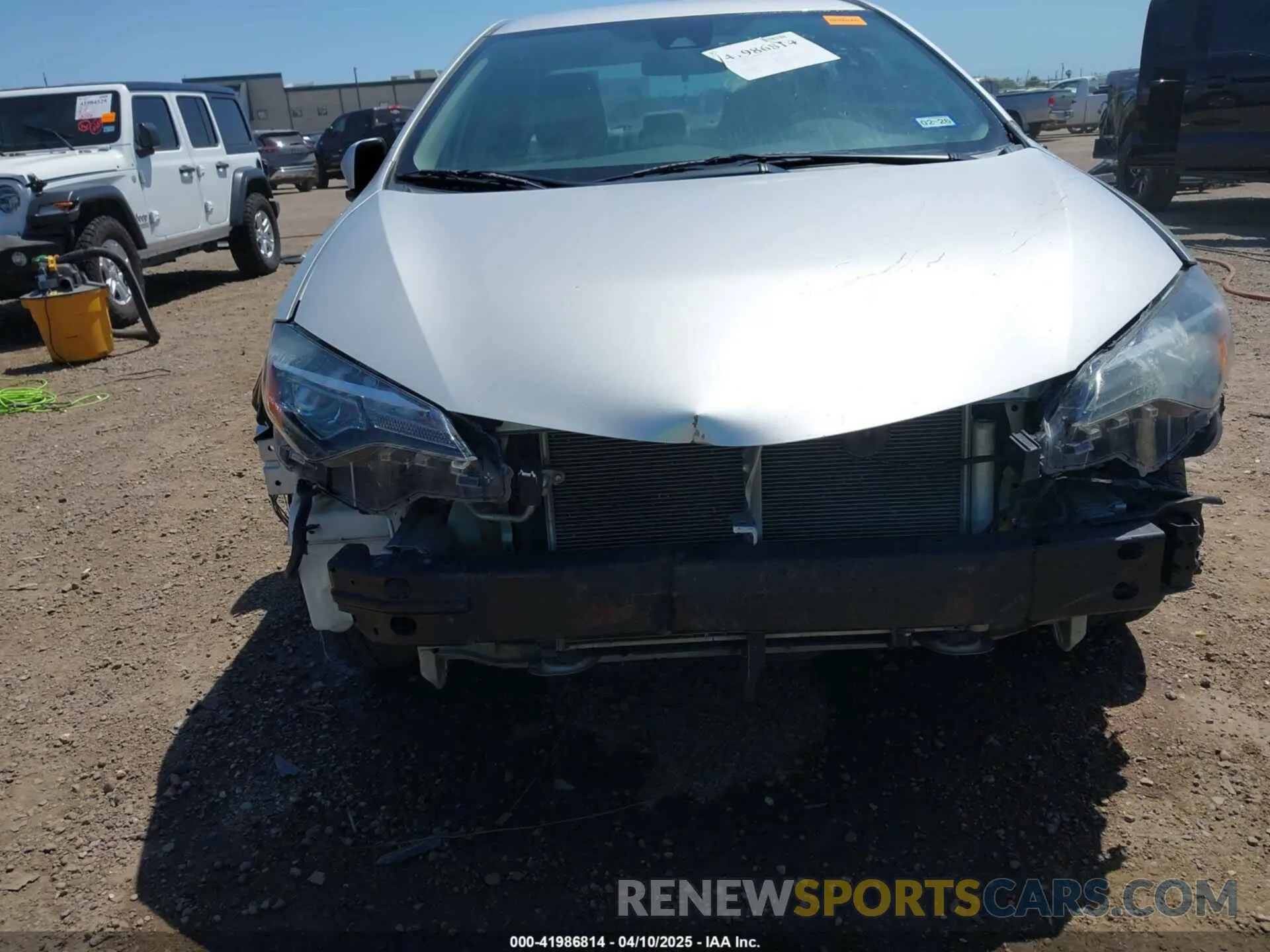 6 fotografías del automóvil dañado 5YFBURHE7KP912618 TOYOTA COROLLA 2019