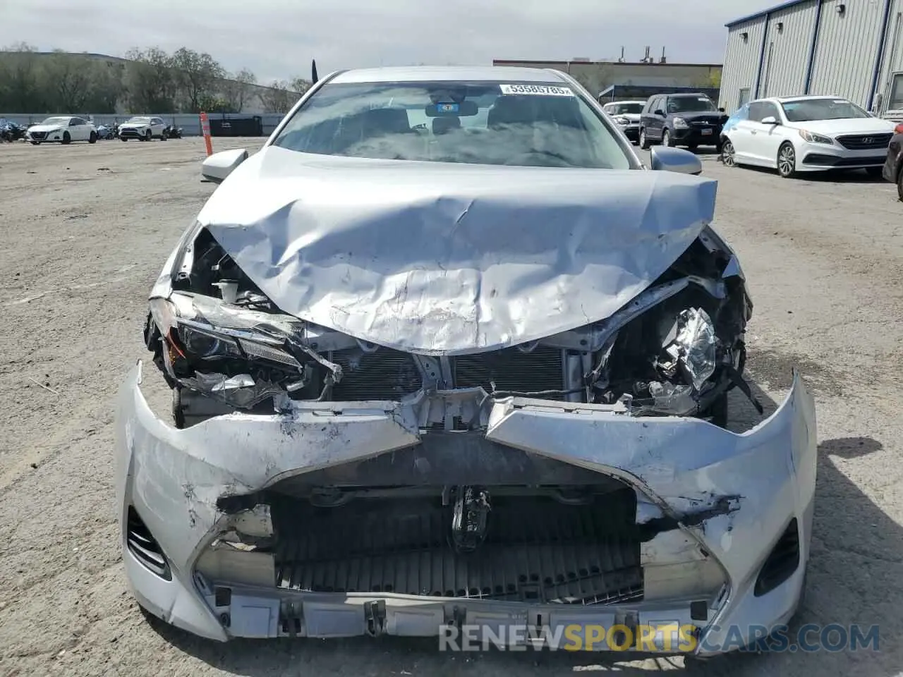 5 fotografías del automóvil dañado 5YFBURHE7KP919374 TOYOTA COROLLA 2019