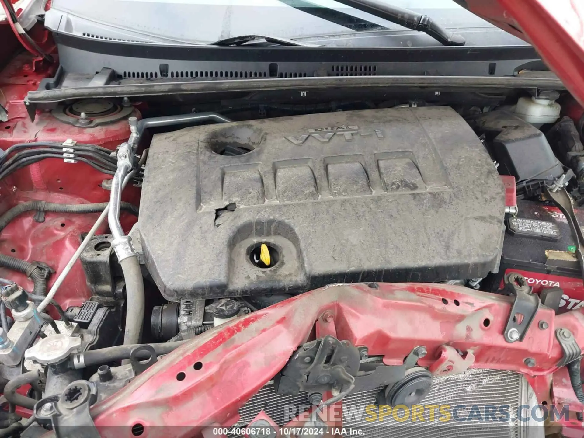 10 fotografías del automóvil dañado 5YFBURHE7KP921674 TOYOTA COROLLA 2019