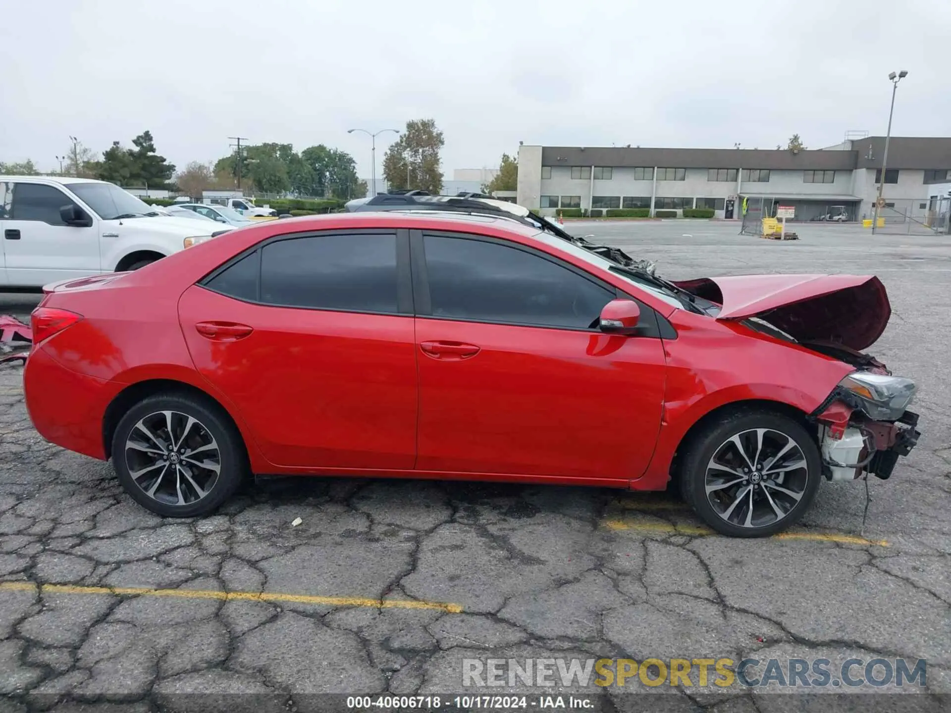14 fotografías del automóvil dañado 5YFBURHE7KP921674 TOYOTA COROLLA 2019