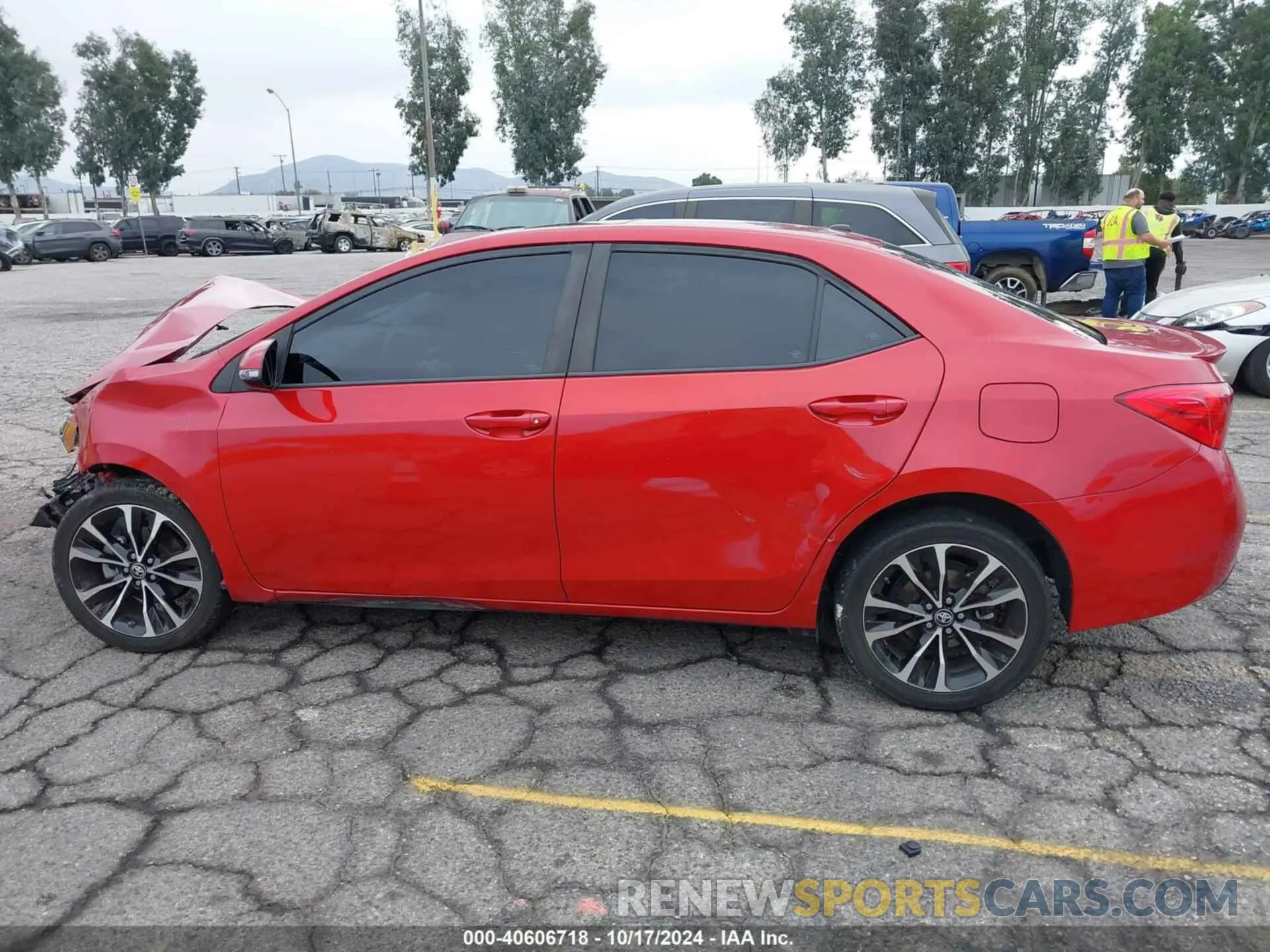 15 fotografías del automóvil dañado 5YFBURHE7KP921674 TOYOTA COROLLA 2019