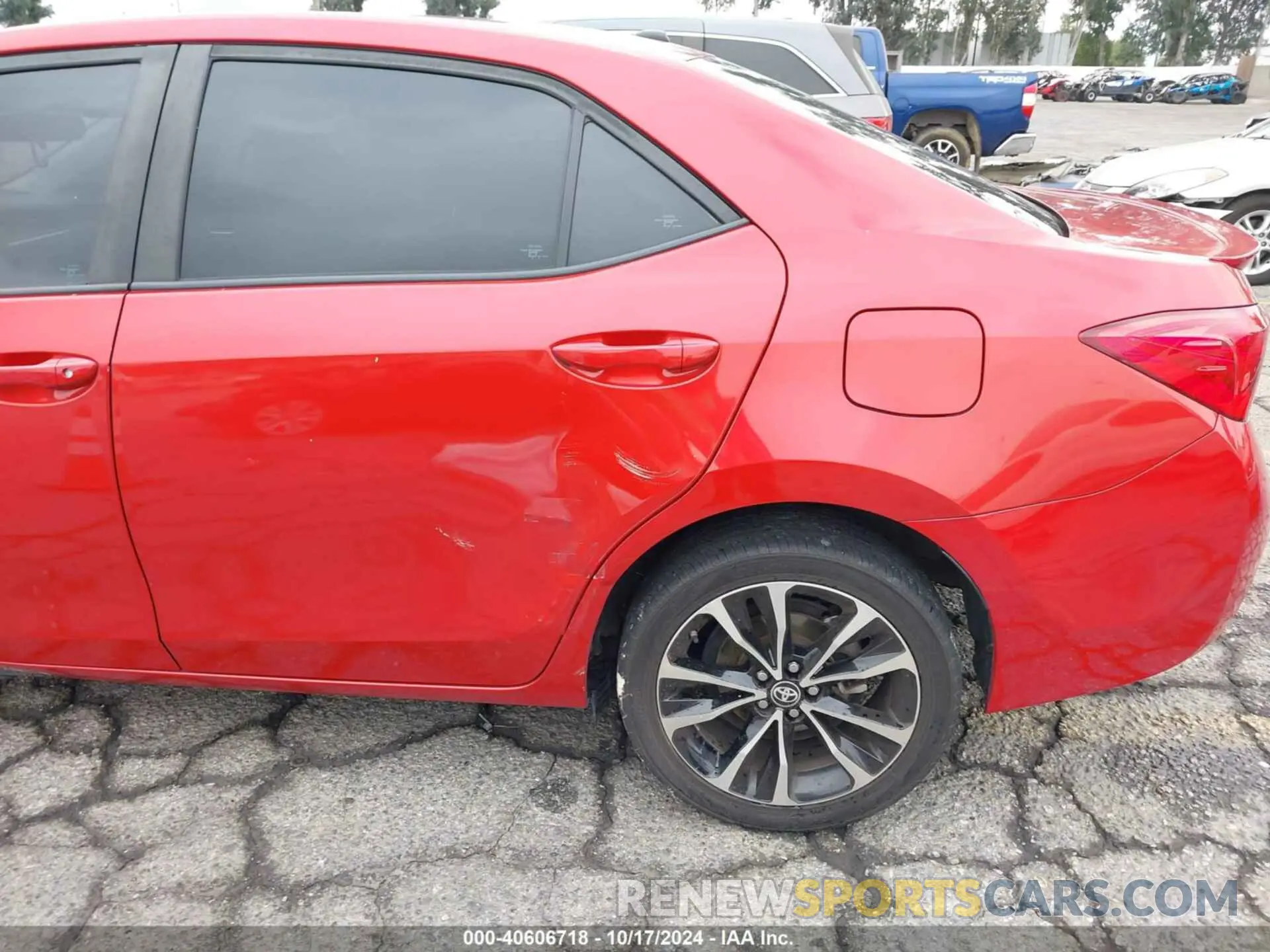 18 fotografías del automóvil dañado 5YFBURHE7KP921674 TOYOTA COROLLA 2019