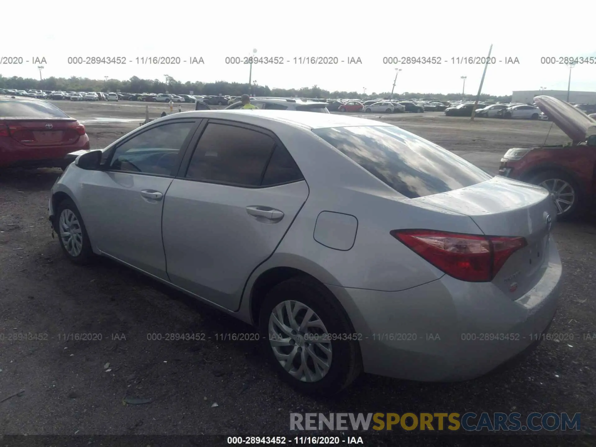 3 fotografías del automóvil dañado 5YFBURHE7KP929922 TOYOTA COROLLA 2019