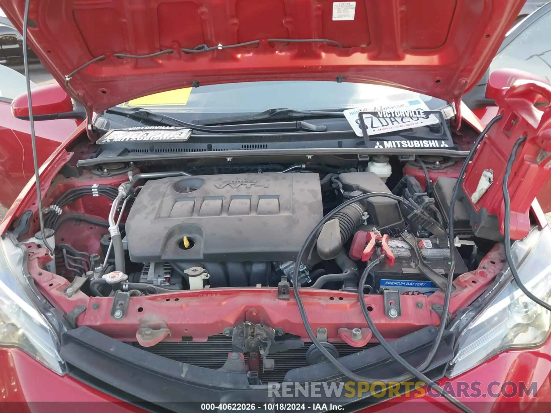 10 fotografías del automóvil dañado 5YFBURHE7KP930780 TOYOTA COROLLA 2019