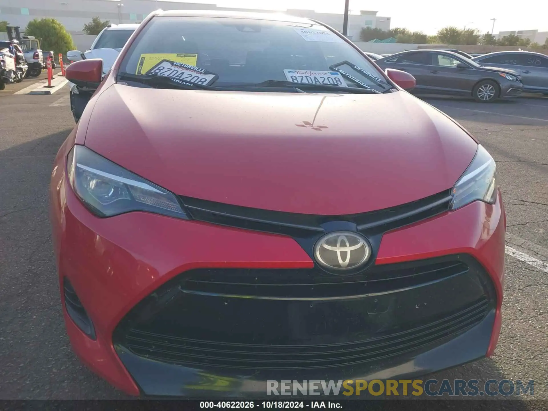 12 fotografías del automóvil dañado 5YFBURHE7KP930780 TOYOTA COROLLA 2019