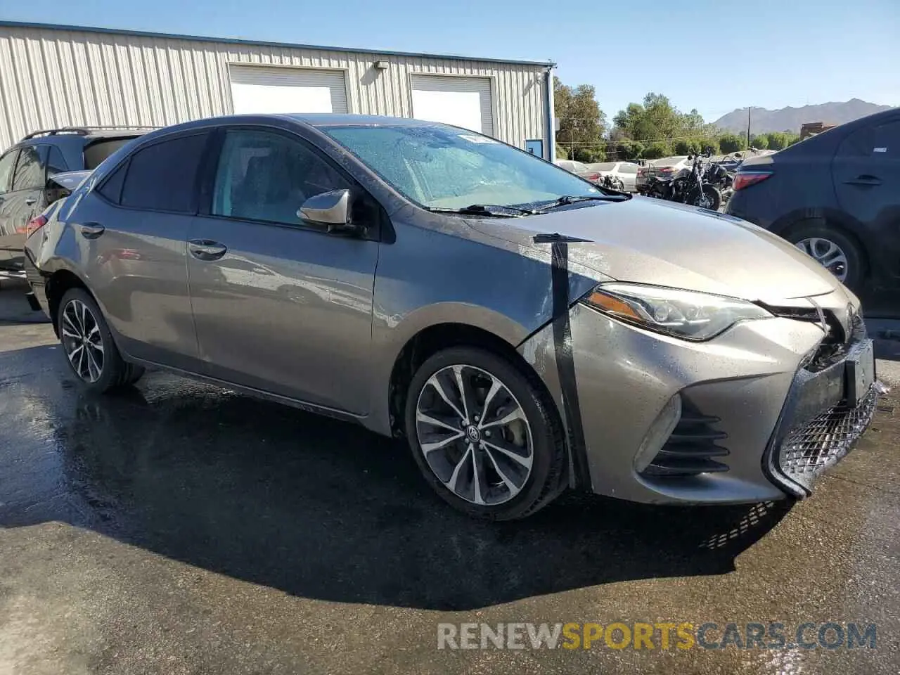 4 fotografías del automóvil dañado 5YFBURHE7KP940032 TOYOTA COROLLA 2019