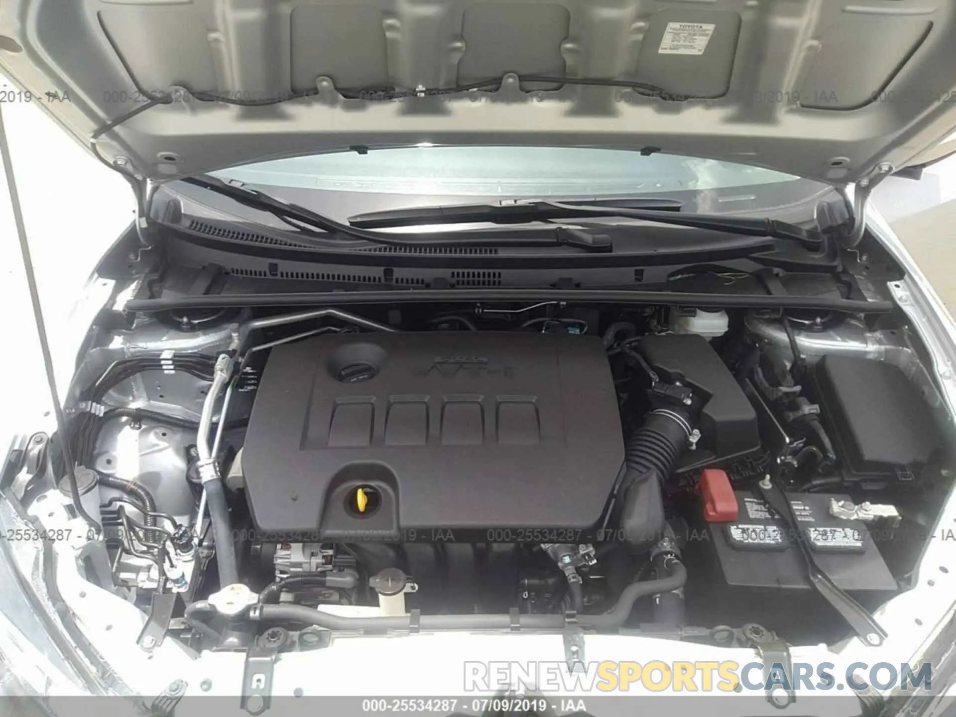 10 fotografías del automóvil dañado 5YFBURHE7KP943626 TOYOTA COROLLA 2019