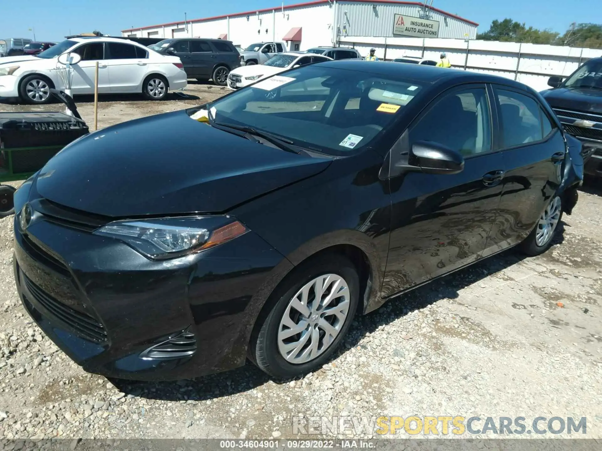 2 fotografías del automóvil dañado 5YFBURHE7KP947711 TOYOTA COROLLA 2019