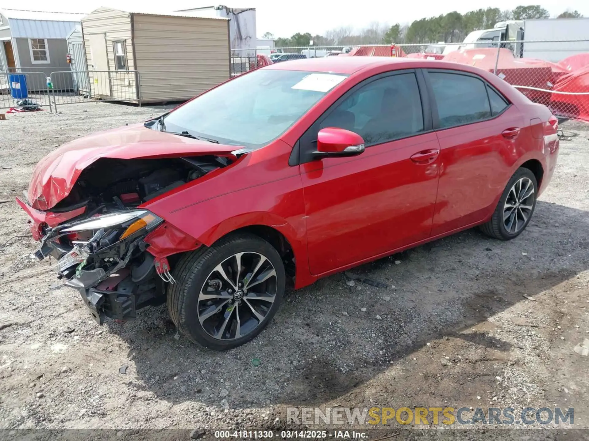 2 fotografías del automóvil dañado 5YFBURHE7KP949541 TOYOTA COROLLA 2019