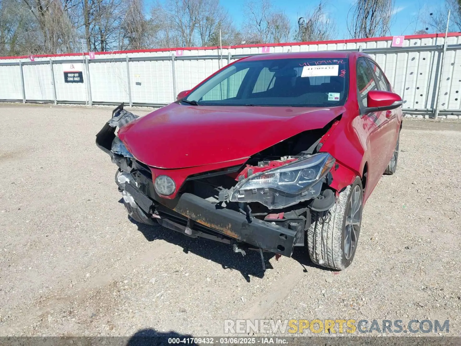 6 fotografías del automóvil dañado 5YFBURHE8KP861582 TOYOTA COROLLA 2019
