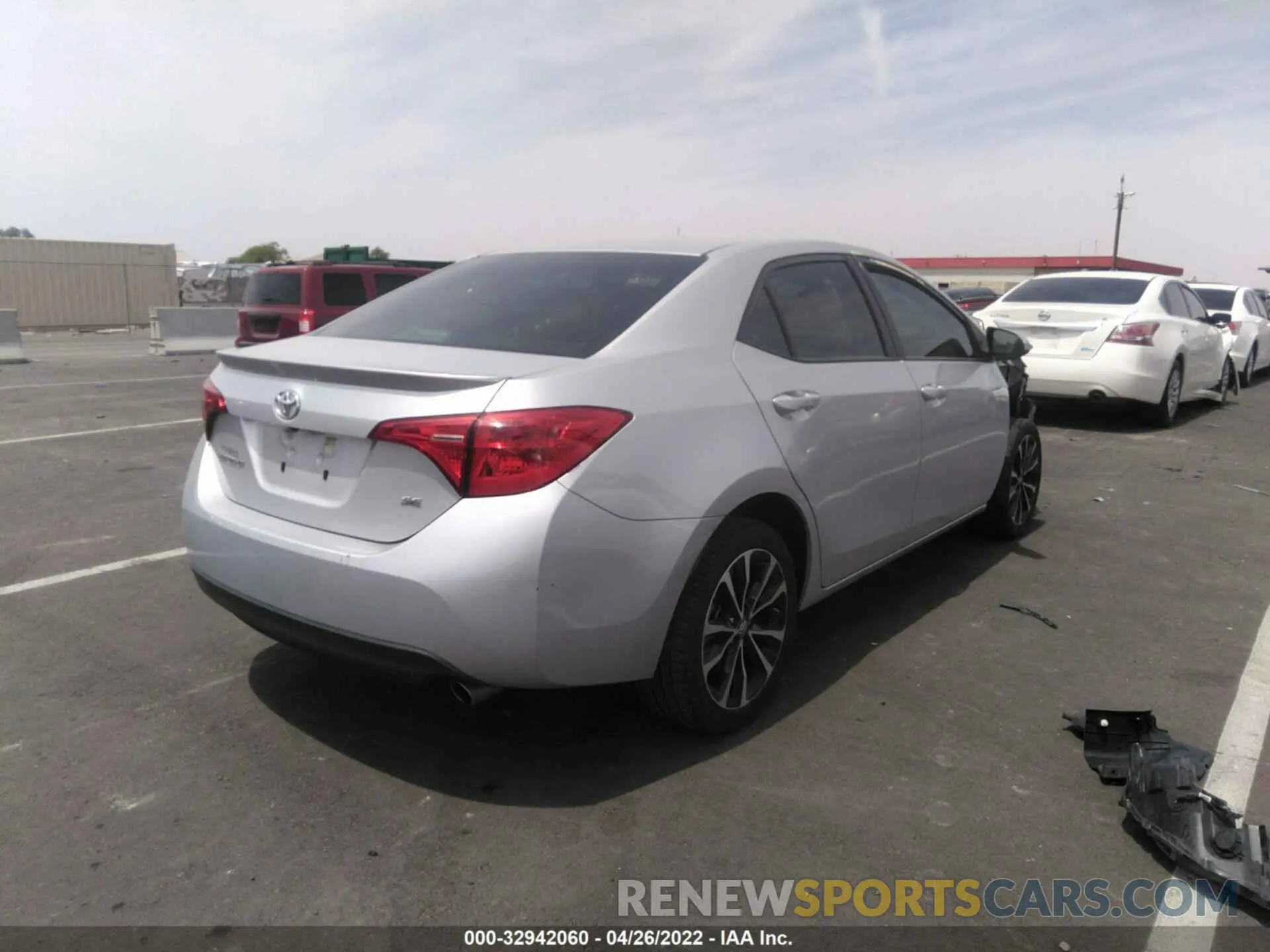 4 fotografías del automóvil dañado 5YFBURHE8KP864238 TOYOTA COROLLA 2019