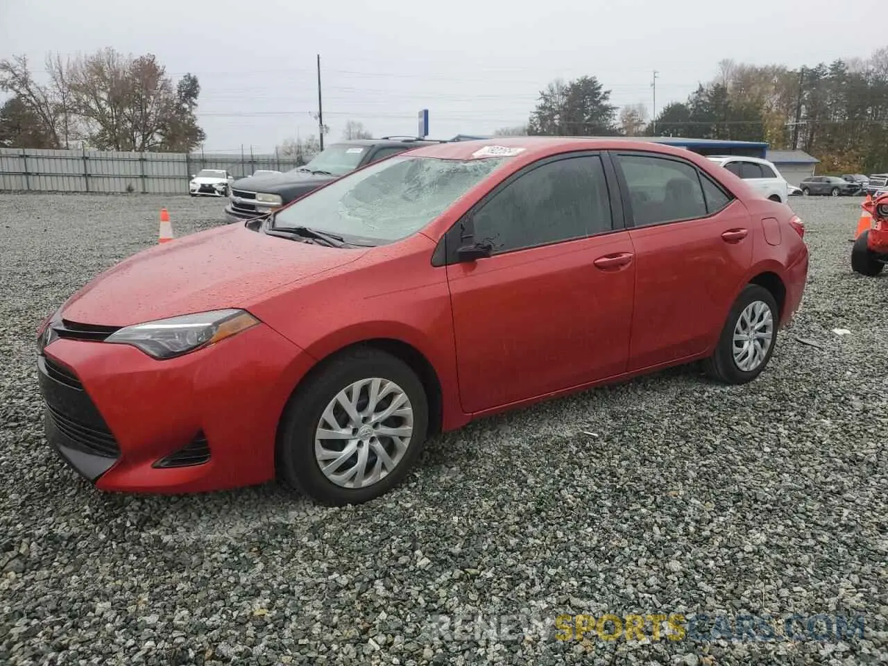 1 fotografías del automóvil dañado 5YFBURHE8KP866376 TOYOTA COROLLA 2019