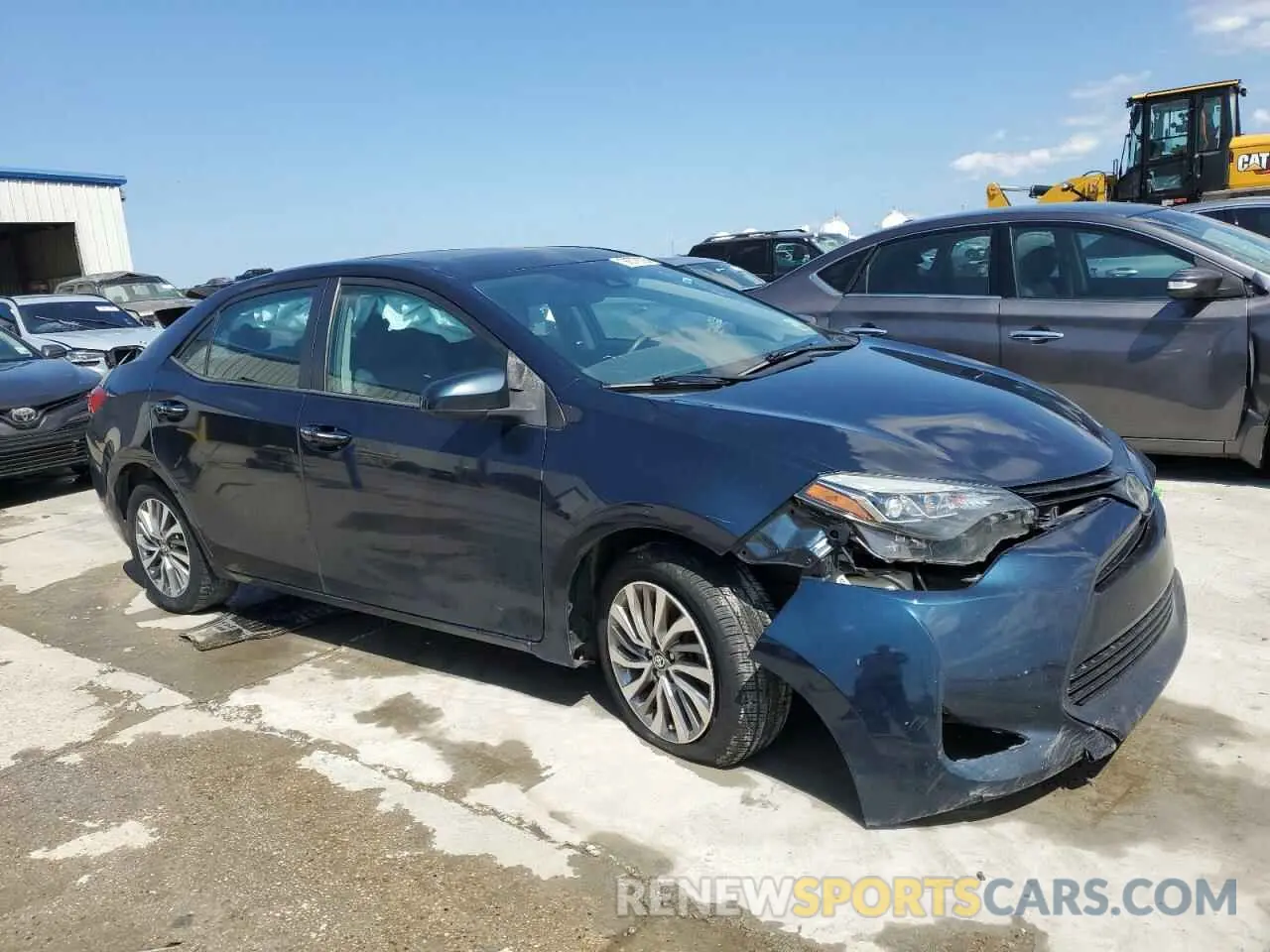 4 fotografías del automóvil dañado 5YFBURHE8KP869407 TOYOTA COROLLA 2019