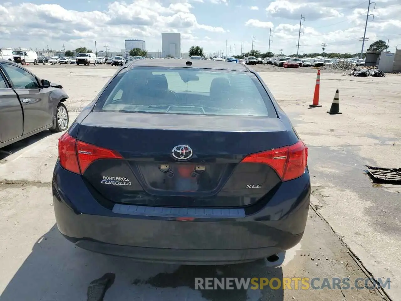 6 fotografías del automóvil dañado 5YFBURHE8KP869407 TOYOTA COROLLA 2019