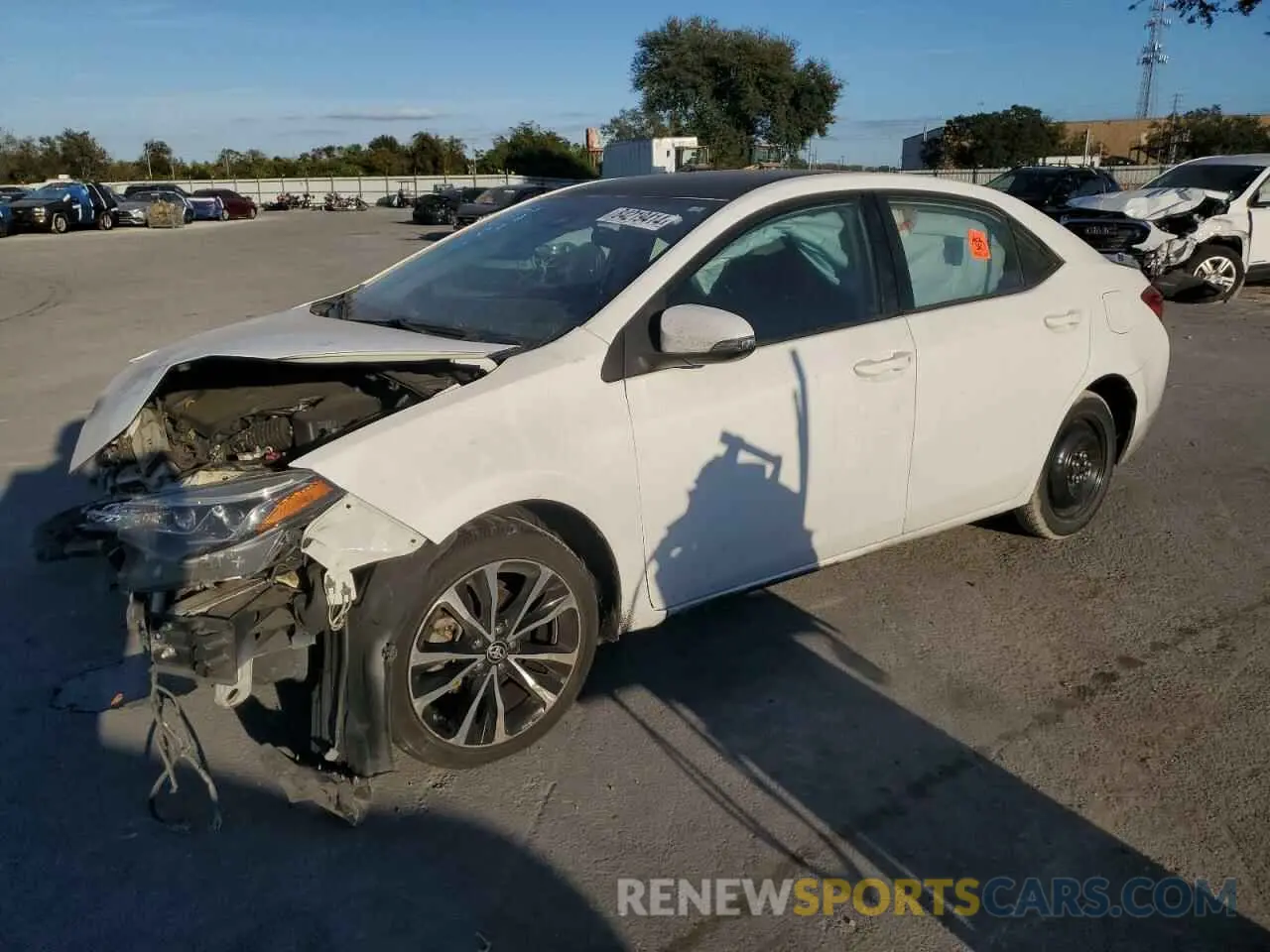 1 fotografías del automóvil dañado 5YFBURHE8KP870962 TOYOTA COROLLA 2019
