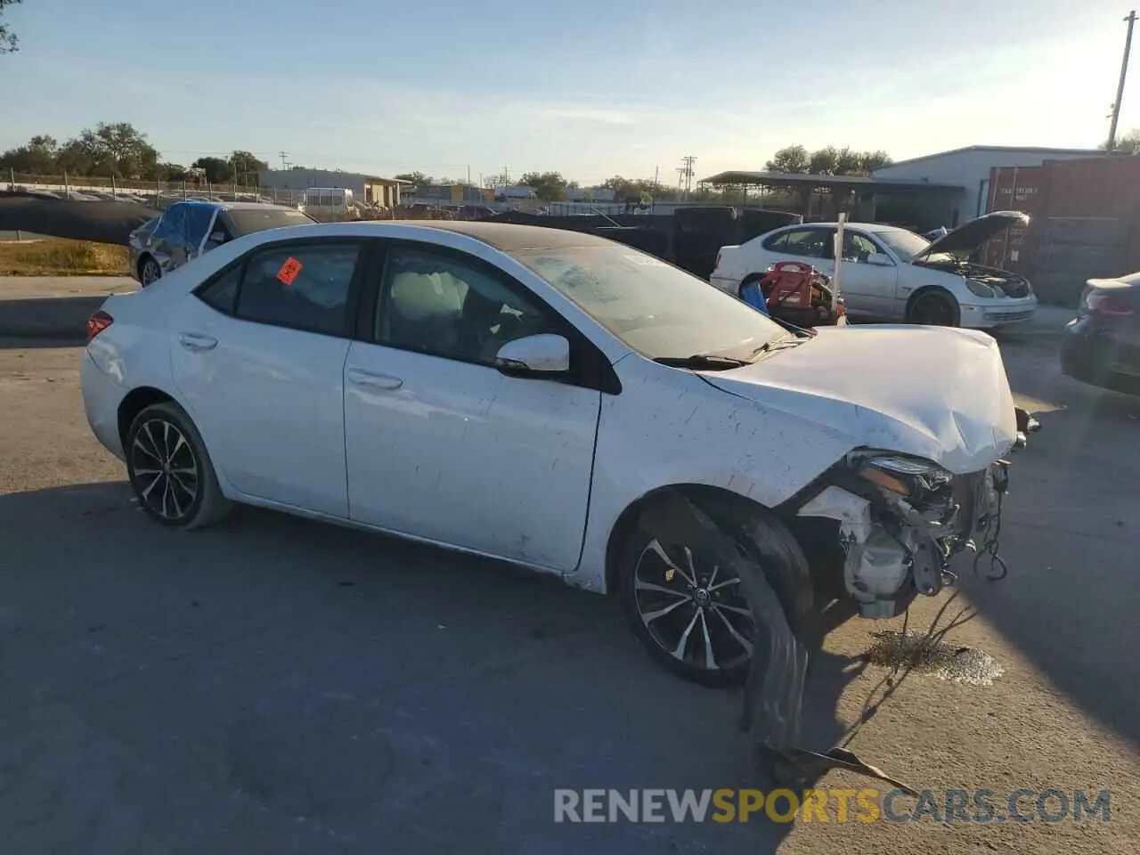 4 fotografías del automóvil dañado 5YFBURHE8KP870962 TOYOTA COROLLA 2019