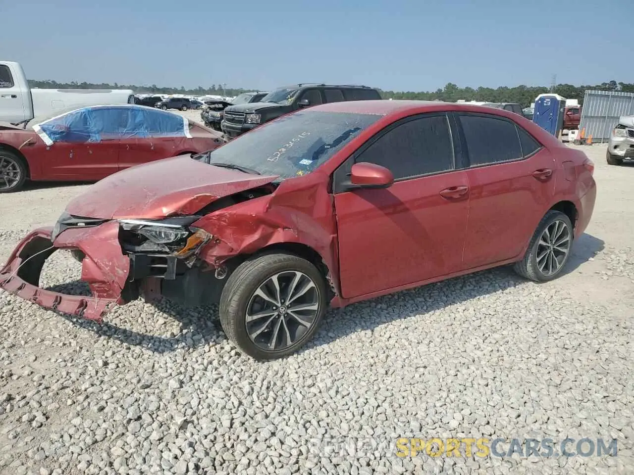 1 fotografías del automóvil dañado 5YFBURHE8KP872856 TOYOTA COROLLA 2019