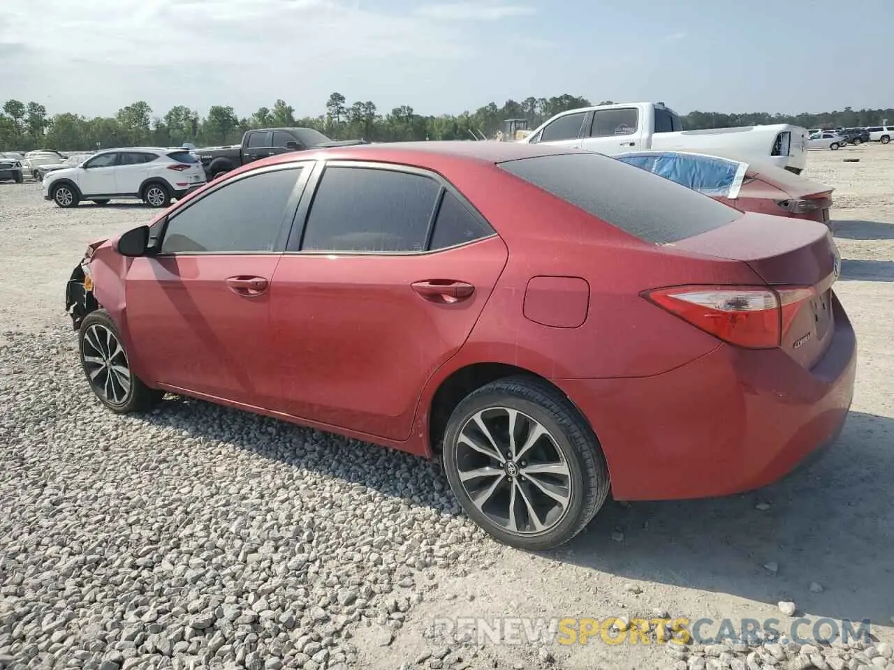 2 fotografías del automóvil dañado 5YFBURHE8KP872856 TOYOTA COROLLA 2019
