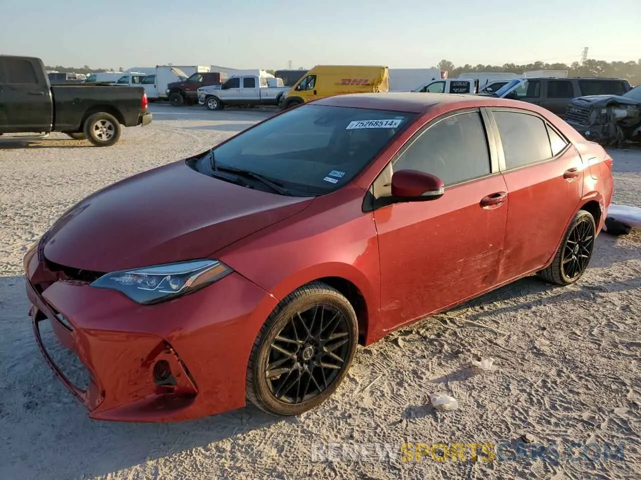 1 fotografías del automóvil dañado 5YFBURHE8KP875109 TOYOTA COROLLA 2019