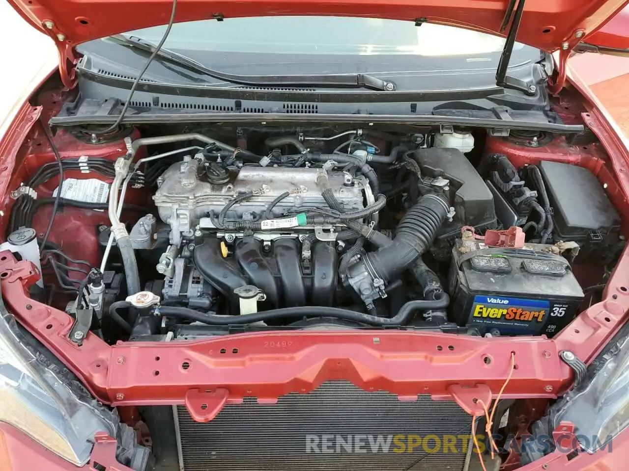 11 fotografías del automóvil dañado 5YFBURHE8KP875109 TOYOTA COROLLA 2019