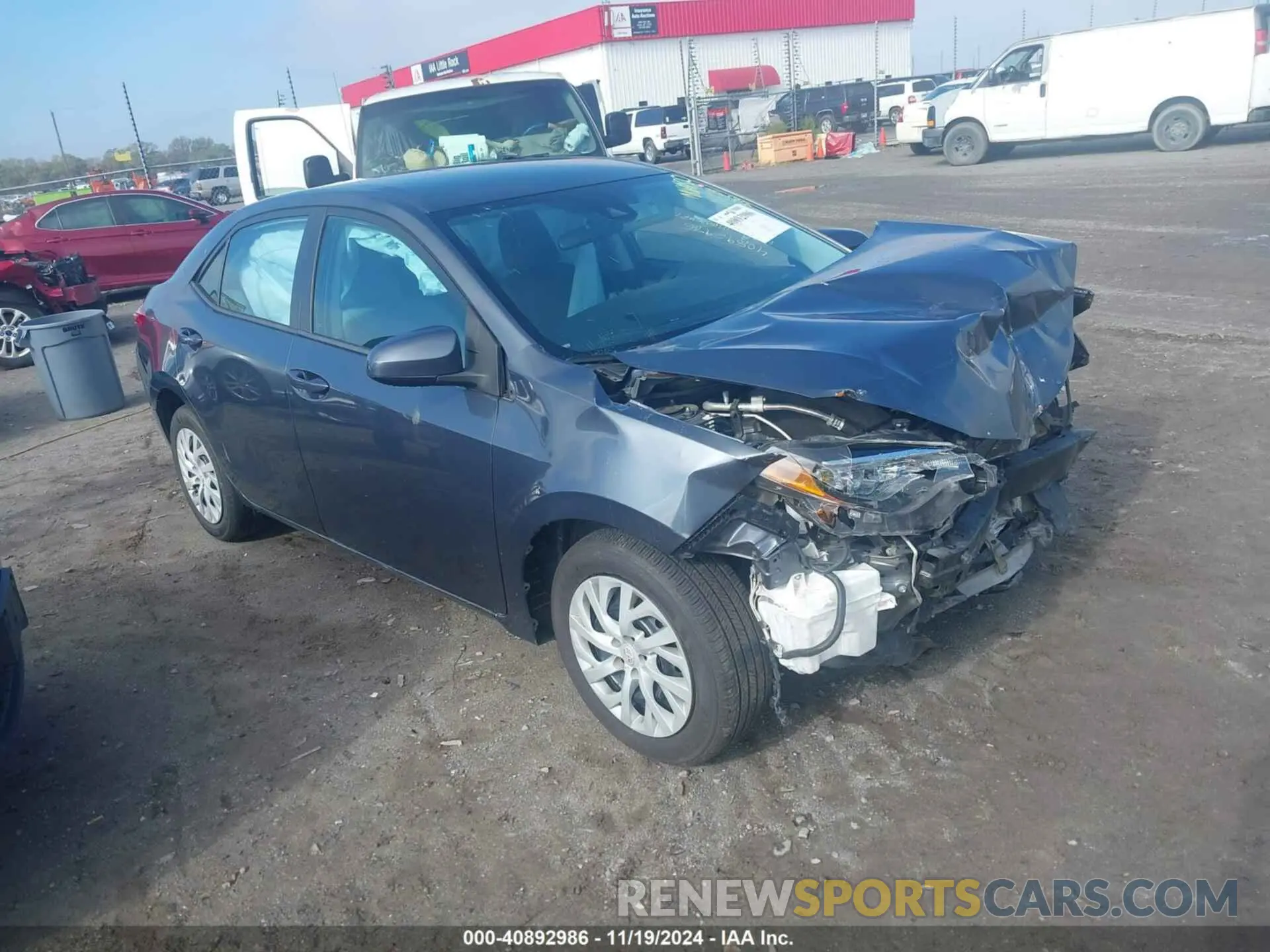 1 fotografías del automóvil dañado 5YFBURHE8KP877975 TOYOTA COROLLA 2019