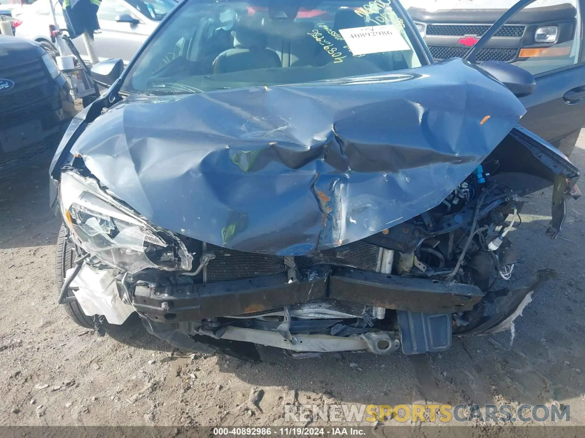 6 fotografías del automóvil dañado 5YFBURHE8KP877975 TOYOTA COROLLA 2019