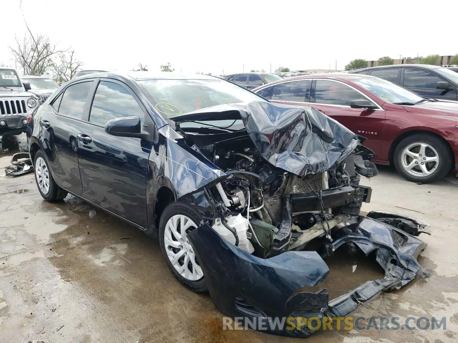 1 fotografías del automóvil dañado 5YFBURHE8KP883551 TOYOTA COROLLA 2019