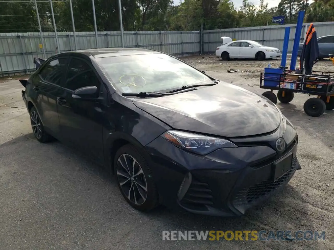 1 fotografías del automóvil dañado 5YFBURHE8KP884280 TOYOTA COROLLA 2019