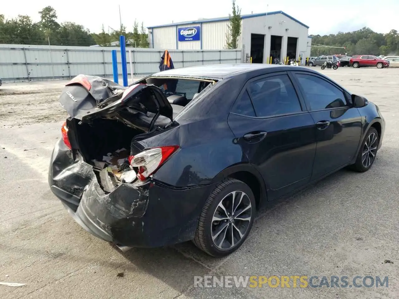 4 fotografías del automóvil dañado 5YFBURHE8KP884280 TOYOTA COROLLA 2019