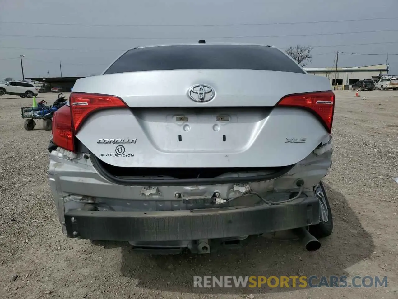 6 fotografías del automóvil dañado 5YFBURHE8KP885736 TOYOTA COROLLA 2019