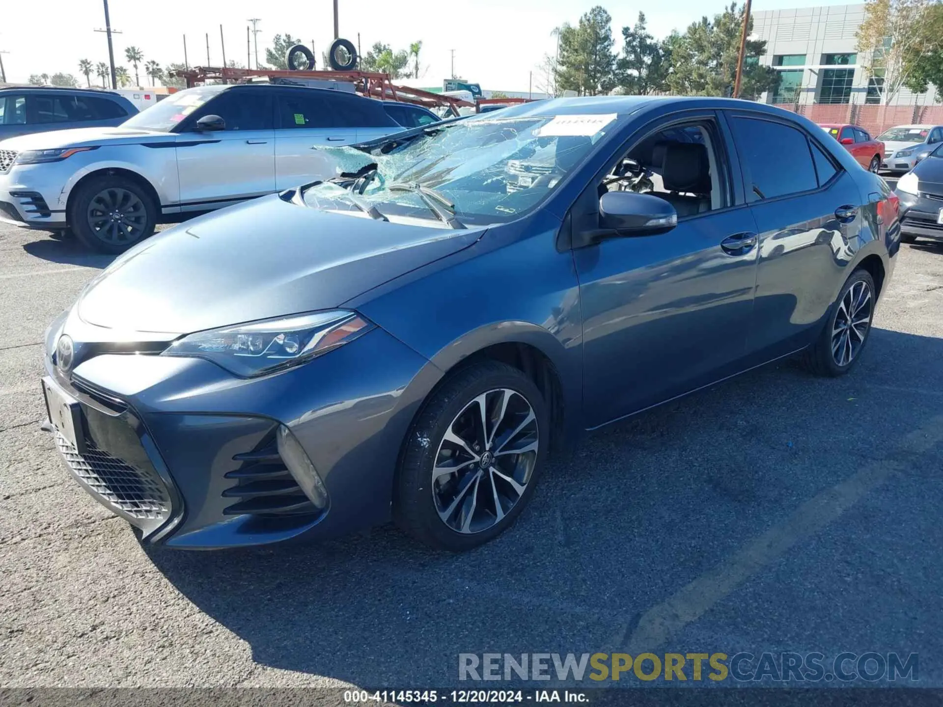 2 fotografías del automóvil dañado 5YFBURHE8KP886031 TOYOTA COROLLA 2019