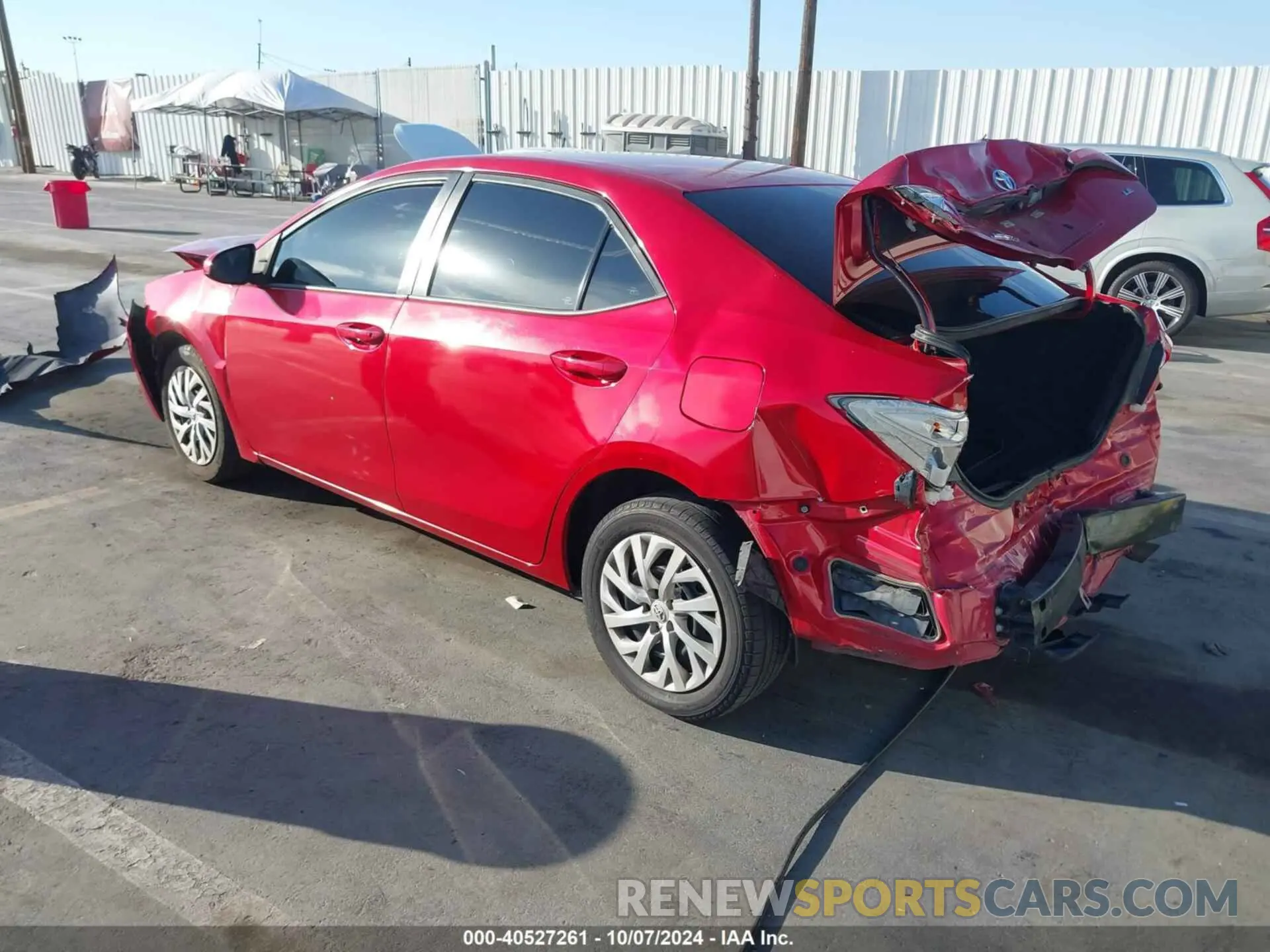 3 fotografías del automóvil dañado 5YFBURHE8KP888054 TOYOTA COROLLA 2019