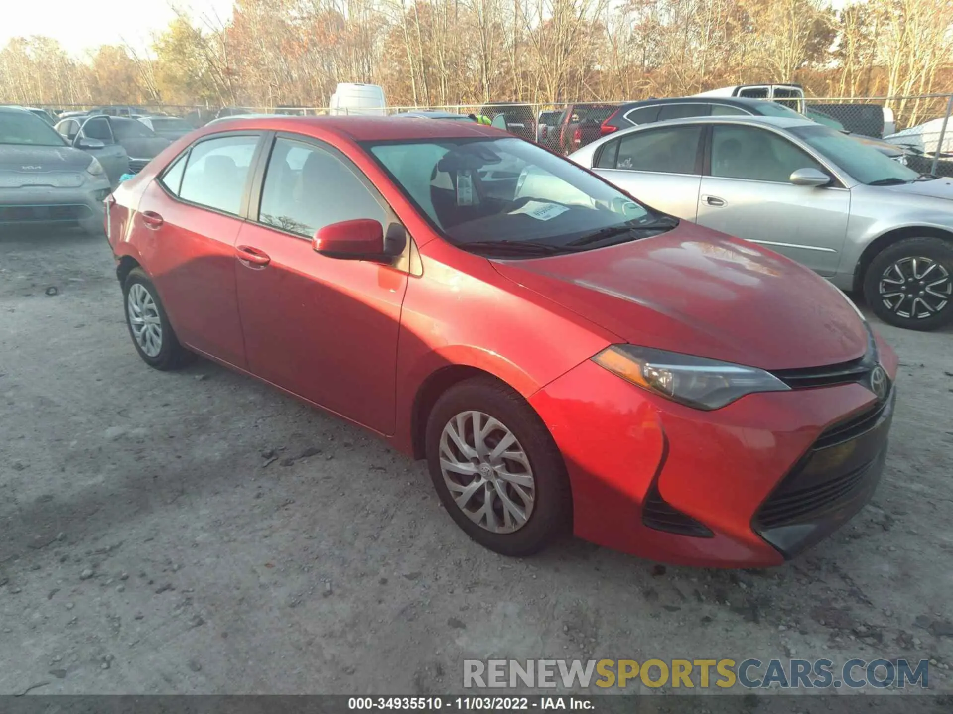1 fotografías del automóvil dañado 5YFBURHE8KP888703 TOYOTA COROLLA 2019