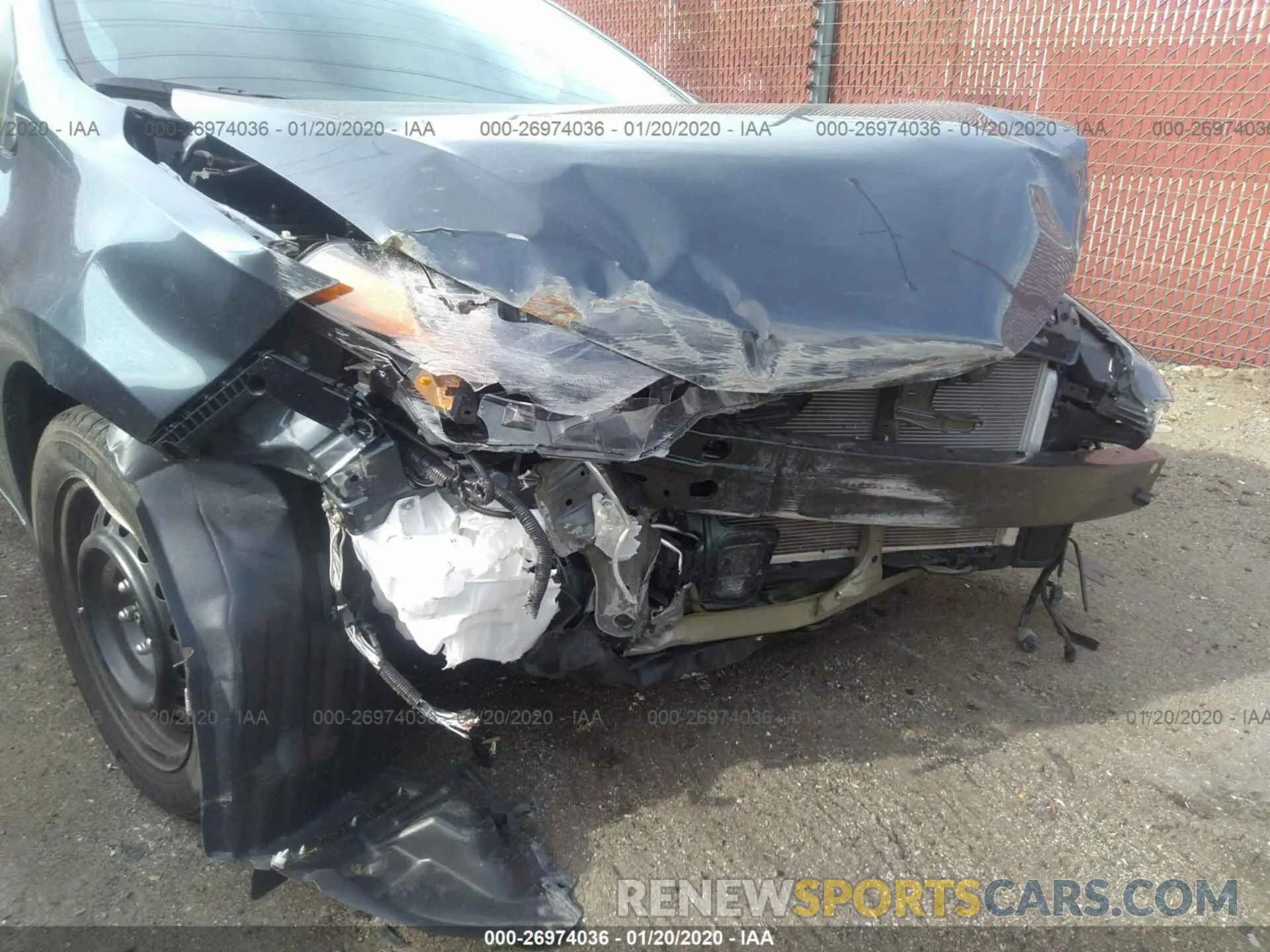 6 fotografías del automóvil dañado 5YFBURHE8KP892492 TOYOTA COROLLA 2019