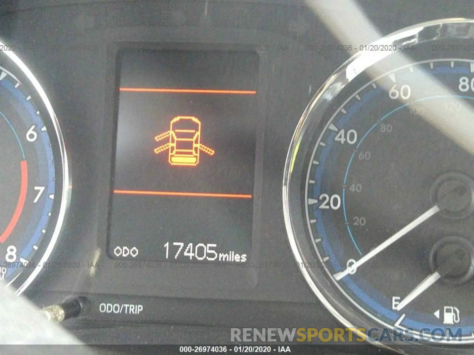 7 fotografías del automóvil dañado 5YFBURHE8KP892492 TOYOTA COROLLA 2019