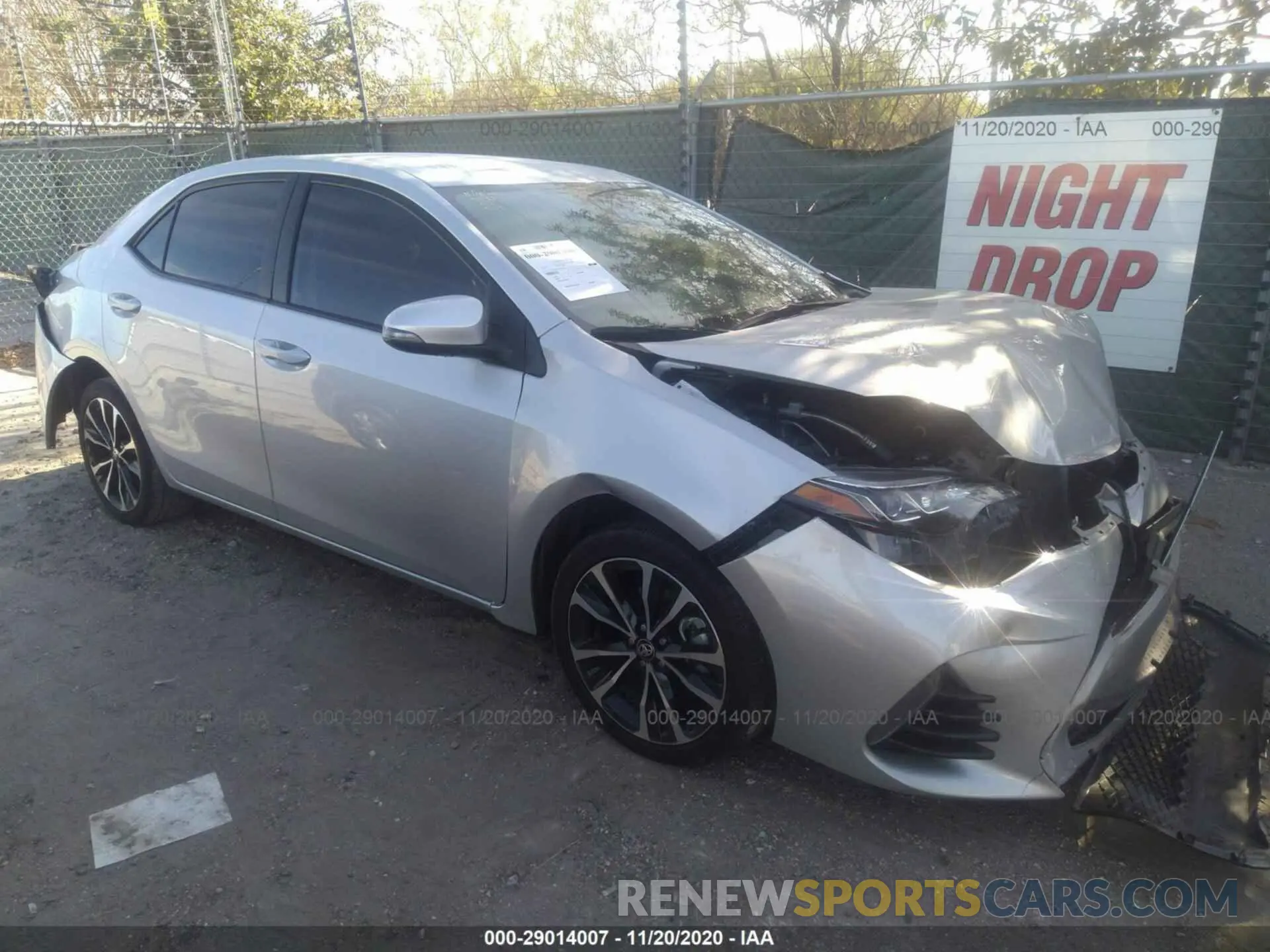 1 fotografías del automóvil dañado 5YFBURHE8KP909453 TOYOTA COROLLA 2019