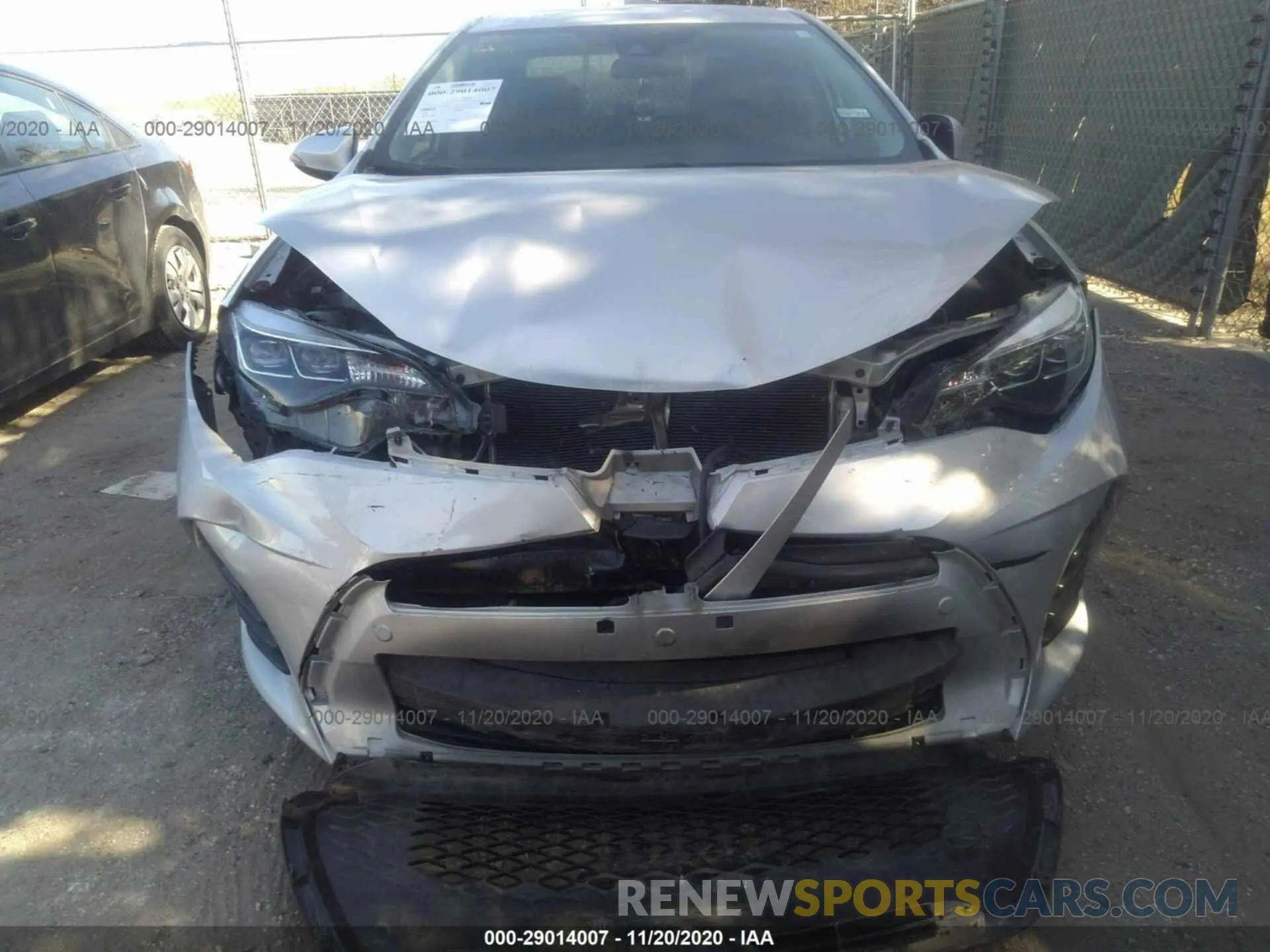 6 fotografías del automóvil dañado 5YFBURHE8KP909453 TOYOTA COROLLA 2019