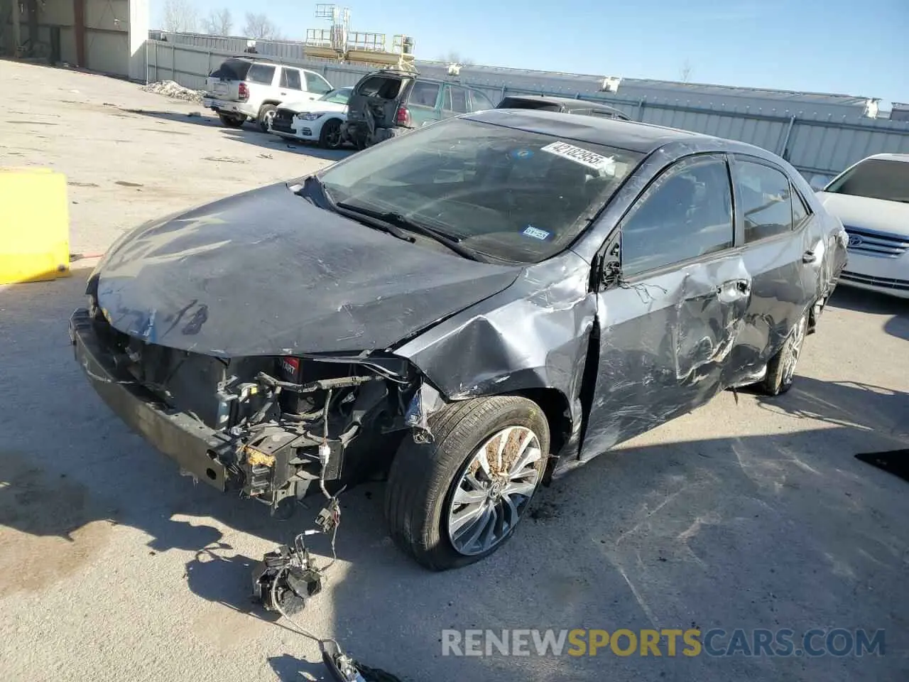 1 fotografías del automóvil dañado 5YFBURHE8KP918203 TOYOTA COROLLA 2019
