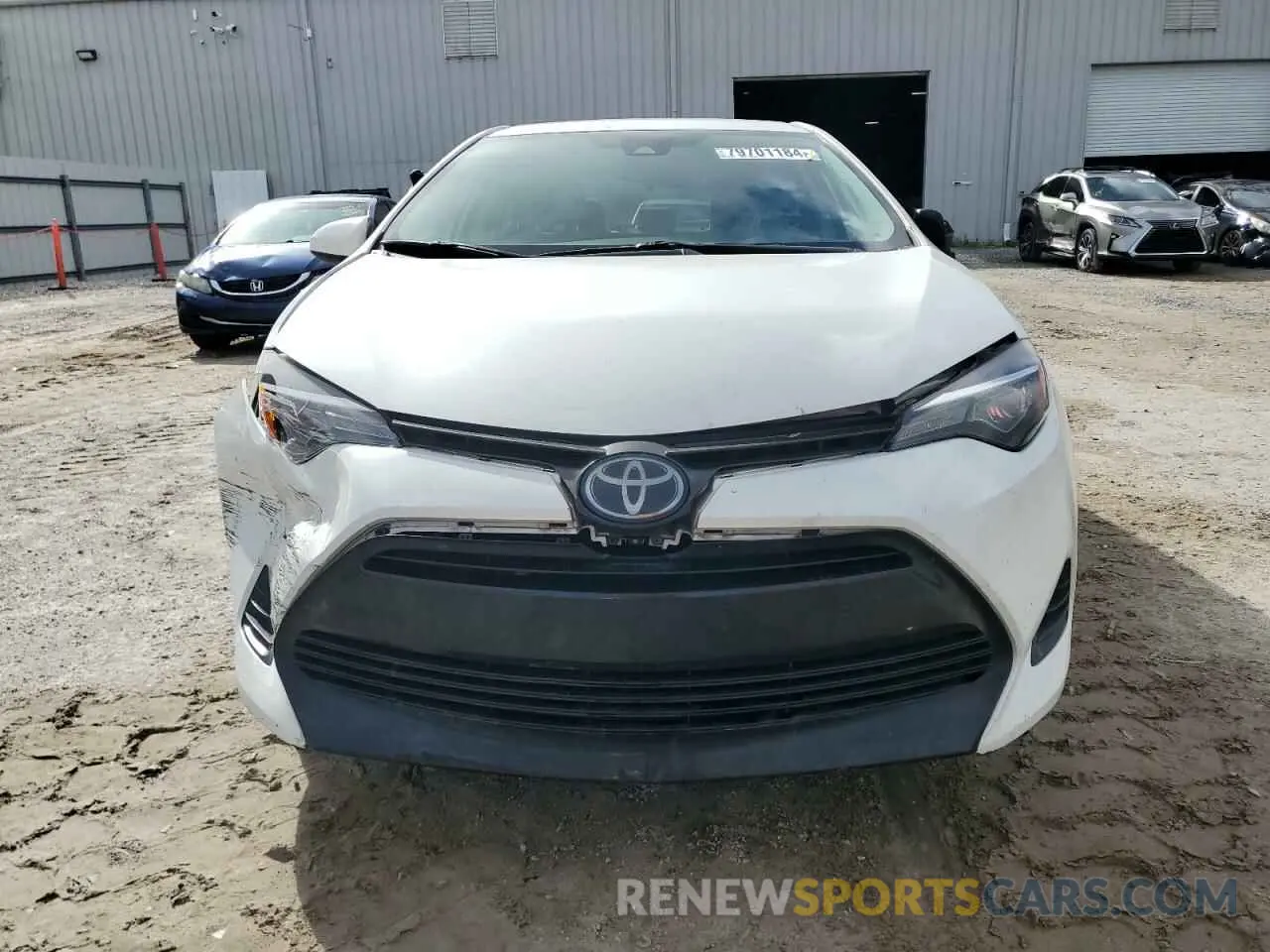 5 fotografías del automóvil dañado 5YFBURHE8KP919707 TOYOTA COROLLA 2019