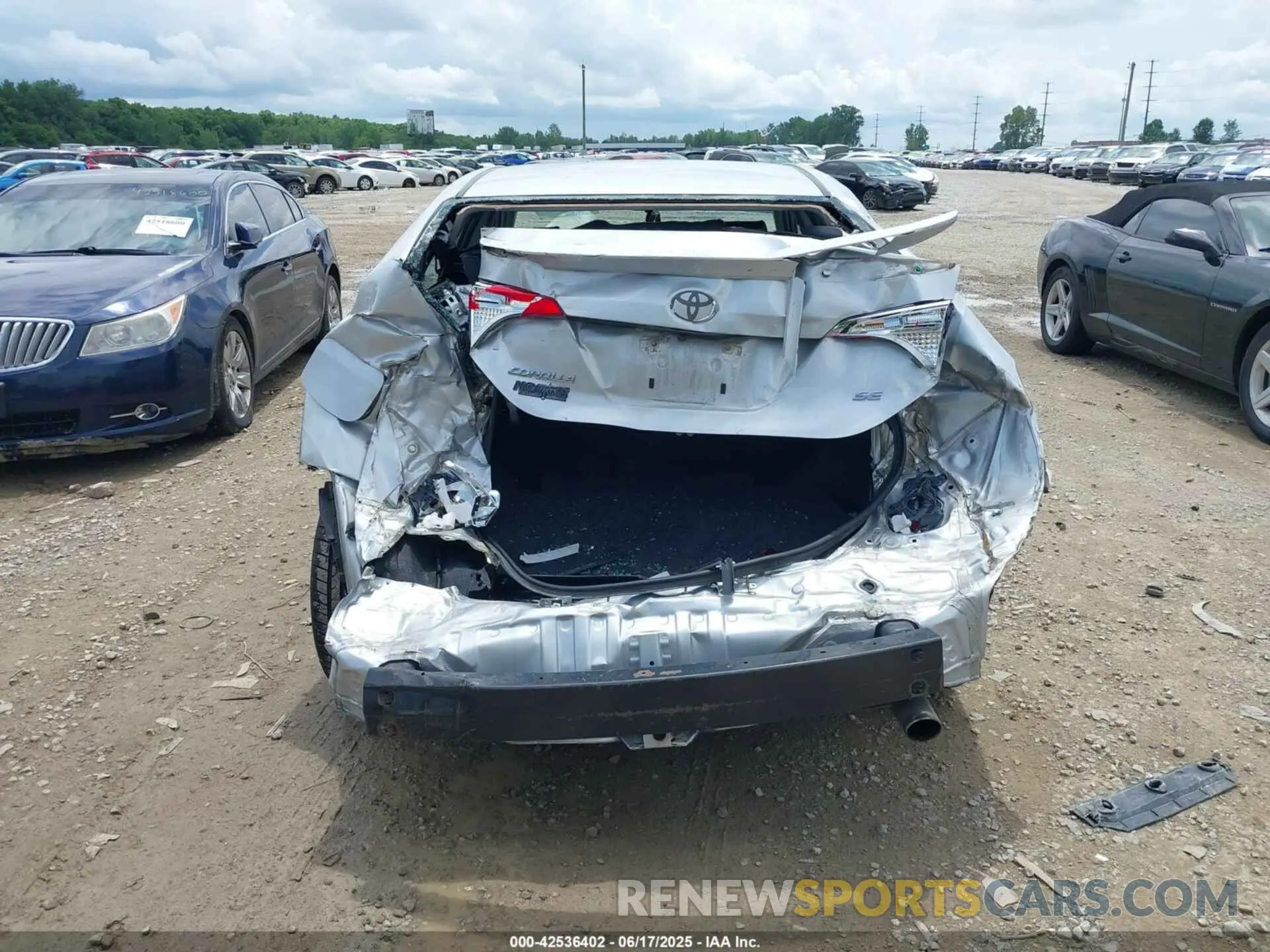 6 fotografías del automóvil dañado 5YFBURHE8KP928942 TOYOTA COROLLA 2019