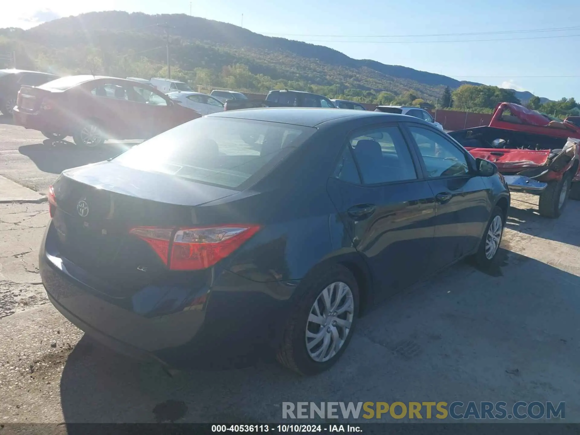 4 fotografías del automóvil dañado 5YFBURHE8KP930061 TOYOTA COROLLA 2019