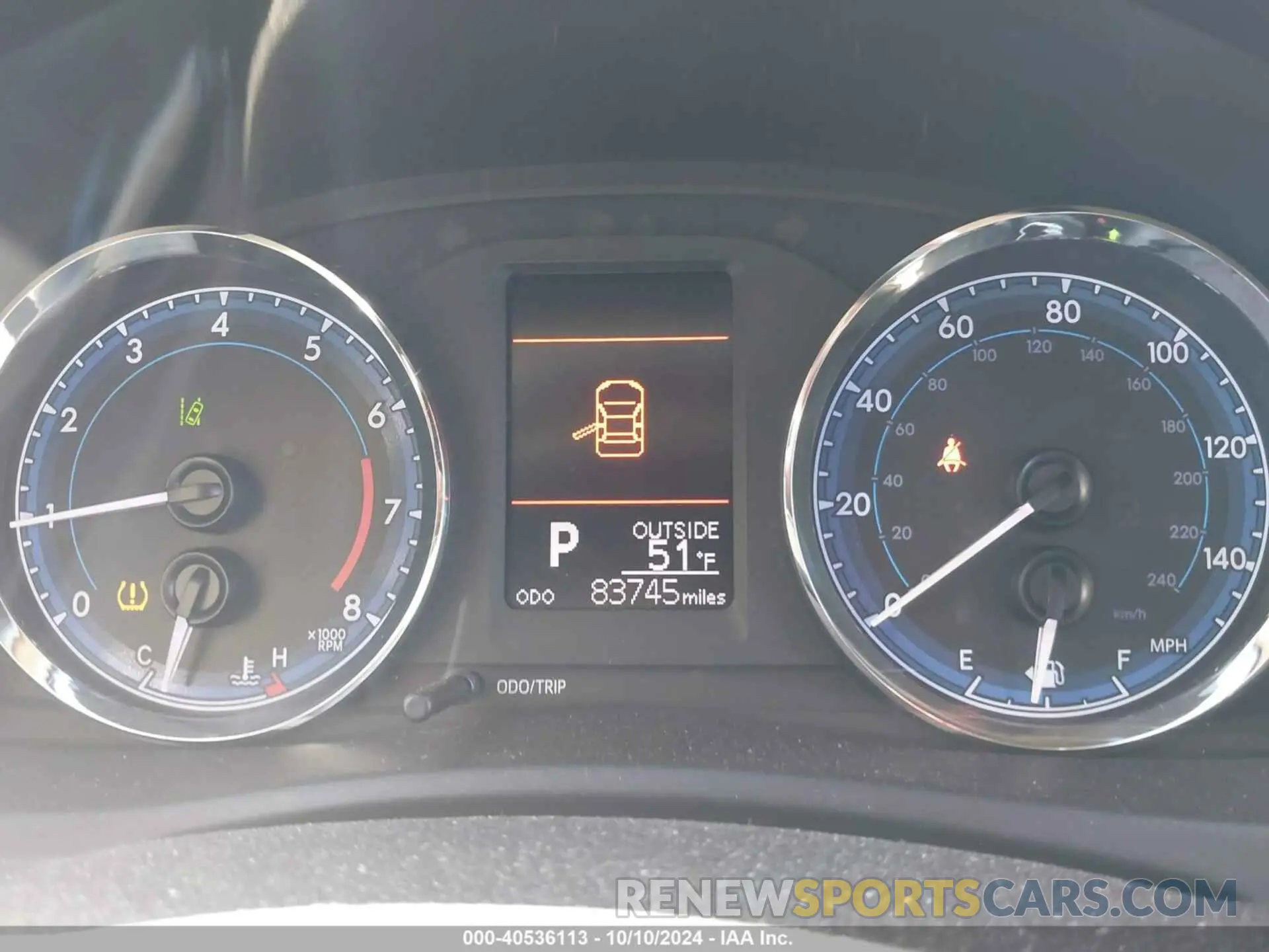 7 fotografías del automóvil dañado 5YFBURHE8KP930061 TOYOTA COROLLA 2019