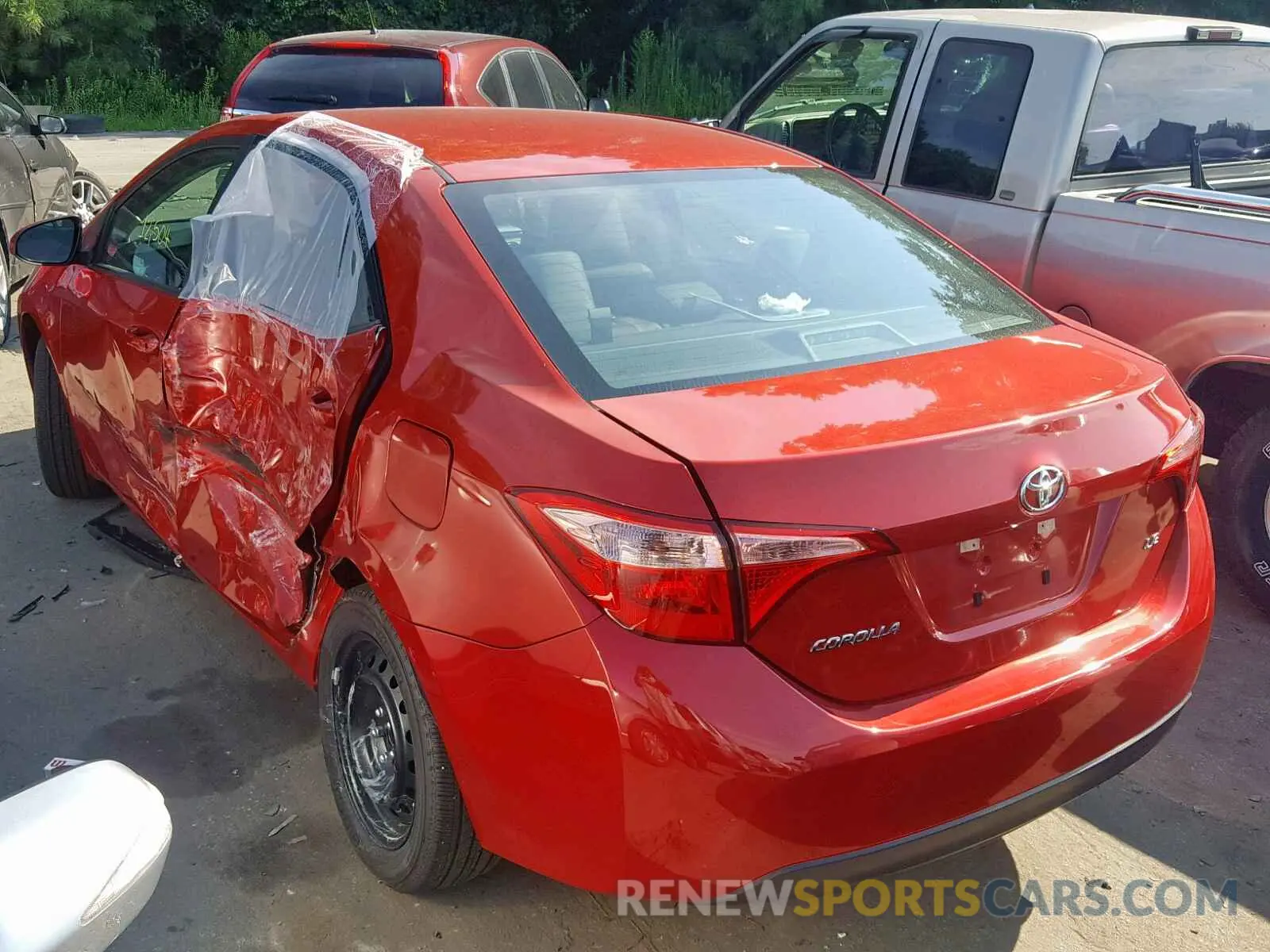 3 fotografías del automóvil dañado 5YFBURHE8KP935759 TOYOTA COROLLA 2019