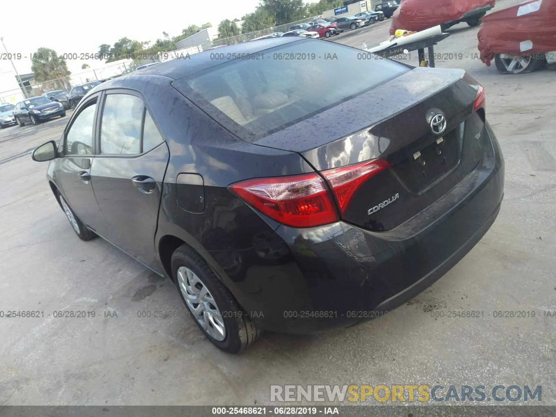 3 fotografías del automóvil dañado 5YFBURHE8KP938760 TOYOTA COROLLA 2019