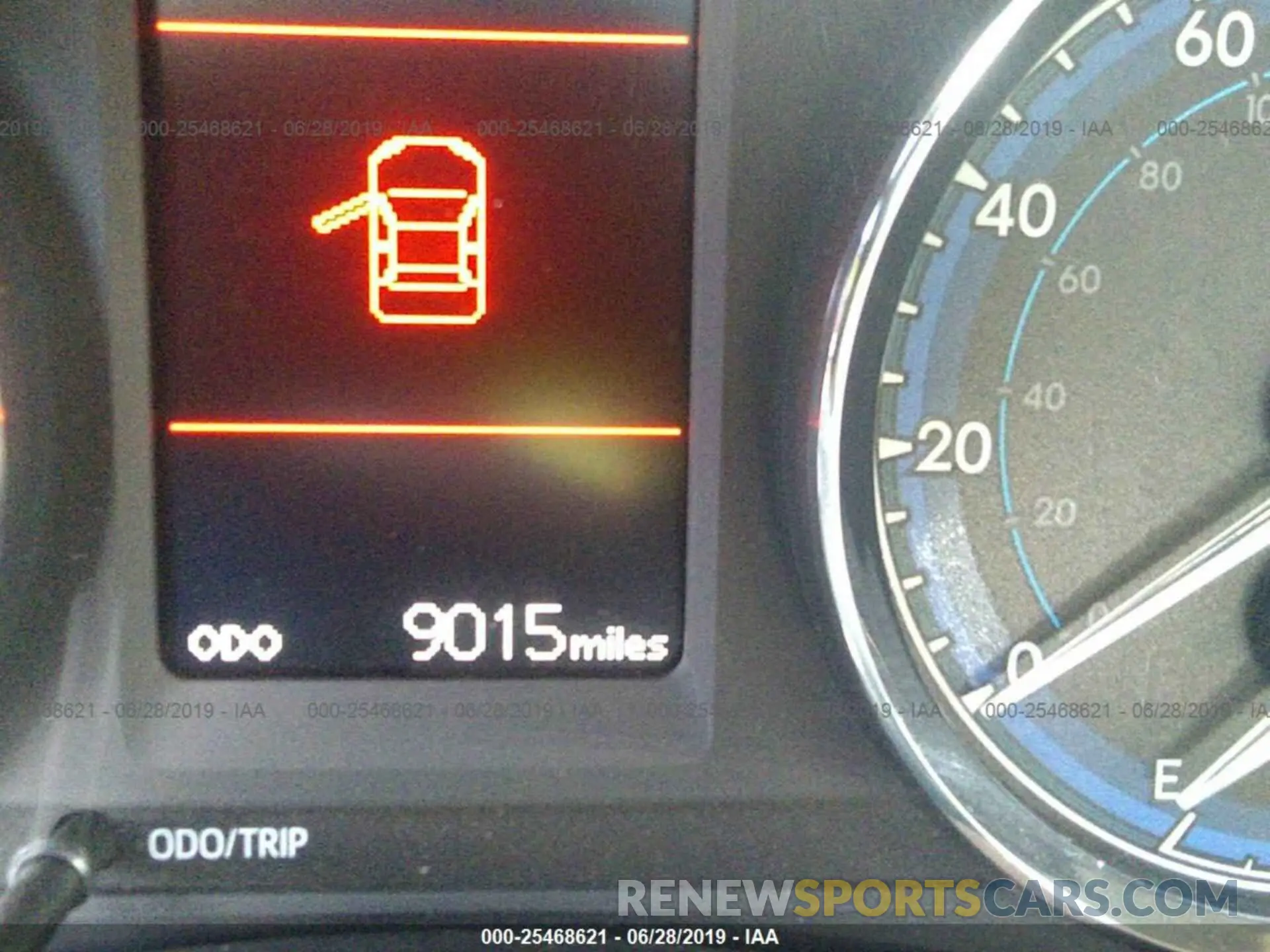 7 fotografías del automóvil dañado 5YFBURHE8KP938760 TOYOTA COROLLA 2019